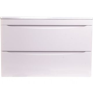 Тумба под раковину Style Line Бергамо мини 90 Люкс Plus СС-00002364 подвесная Белая антискрейч